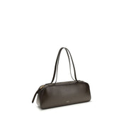 Khaite Brown Calf Leather Simona Shoulder Bag
