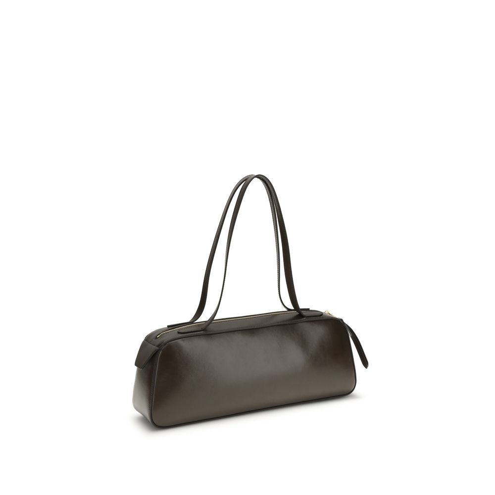 Khaite Brown Calf Leather Simona Shoulder Bag