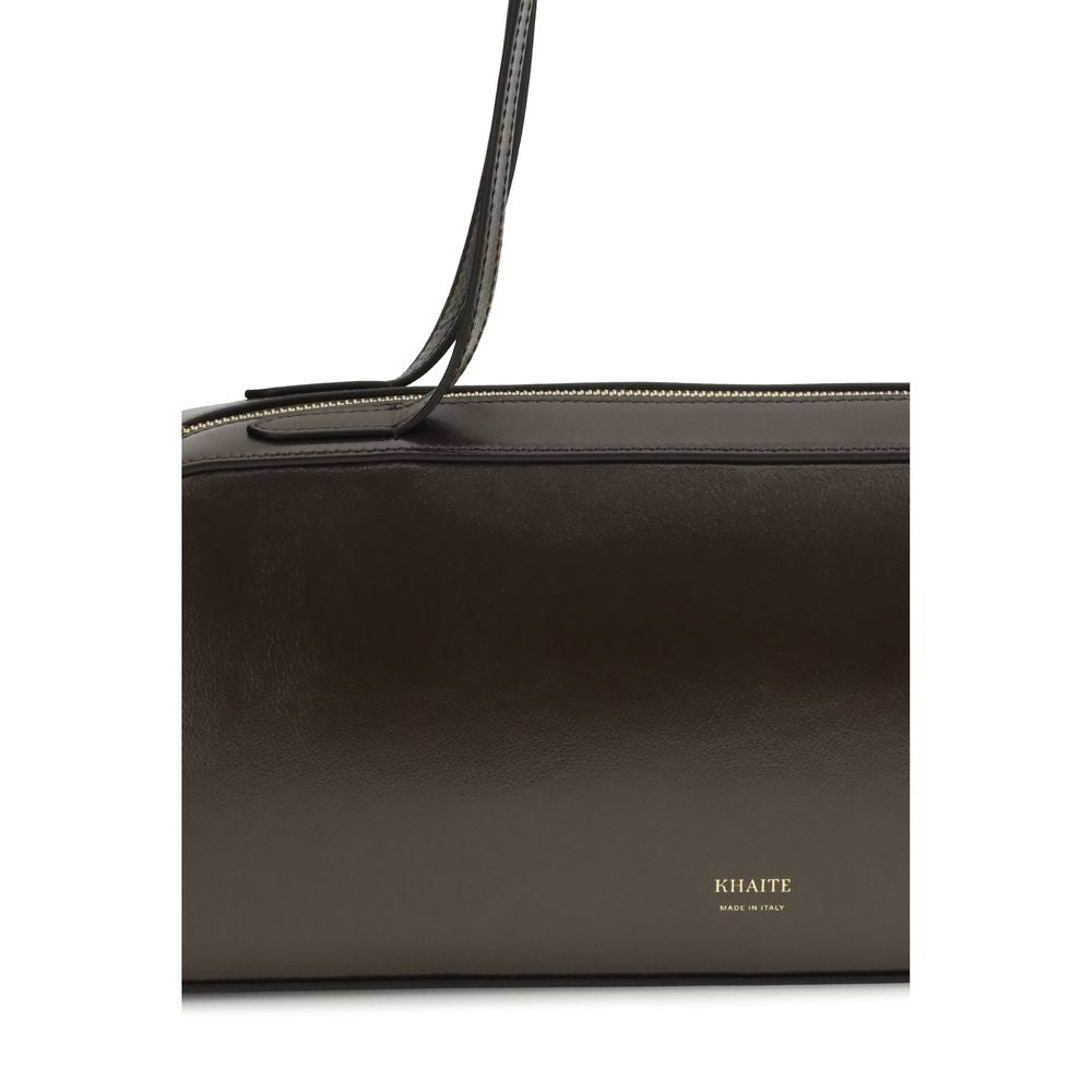 Khaite Brown Calf Leather Simona Shoulder Bag