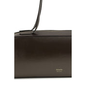 Khaite Brown Calf Leather Simona Shoulder Bag