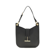 Tom Ford Black Calf Leather Tara Shoulder Bag