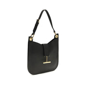 Tom Ford Black Calf Leather Tara Shoulder Bag