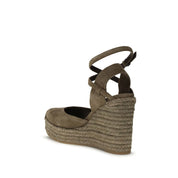 Brunello Cucinelli Beige Suede Espadrilles