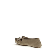 Paris Texas Gray Calf Leather Loafers