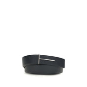 Tom Ford Blue Calf Leather Reversible Belt