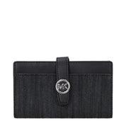 Michael Kors Black Fabric Wallet with Logo