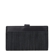Michael Kors Black Fabric Wallet with Logo