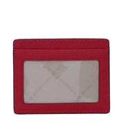 Michael Kors Red Leather Cardholder with Logo