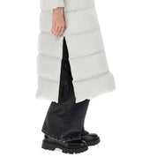 Herno grå polyesterkappa med dunstoppning