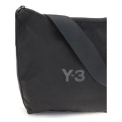 Y-3 Svart Axelväska i Polyester med Logotyp