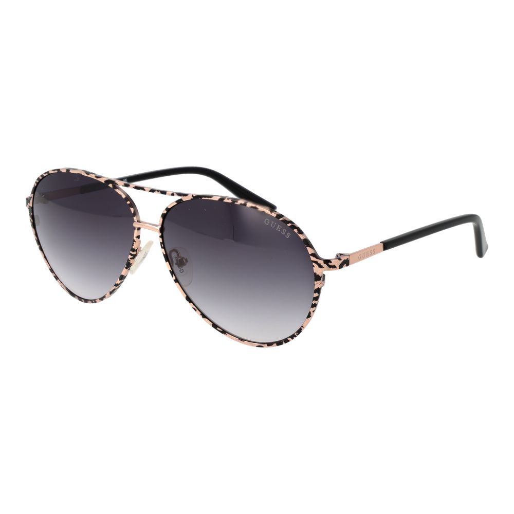 Guess Black Metal Aviator Sunglasses