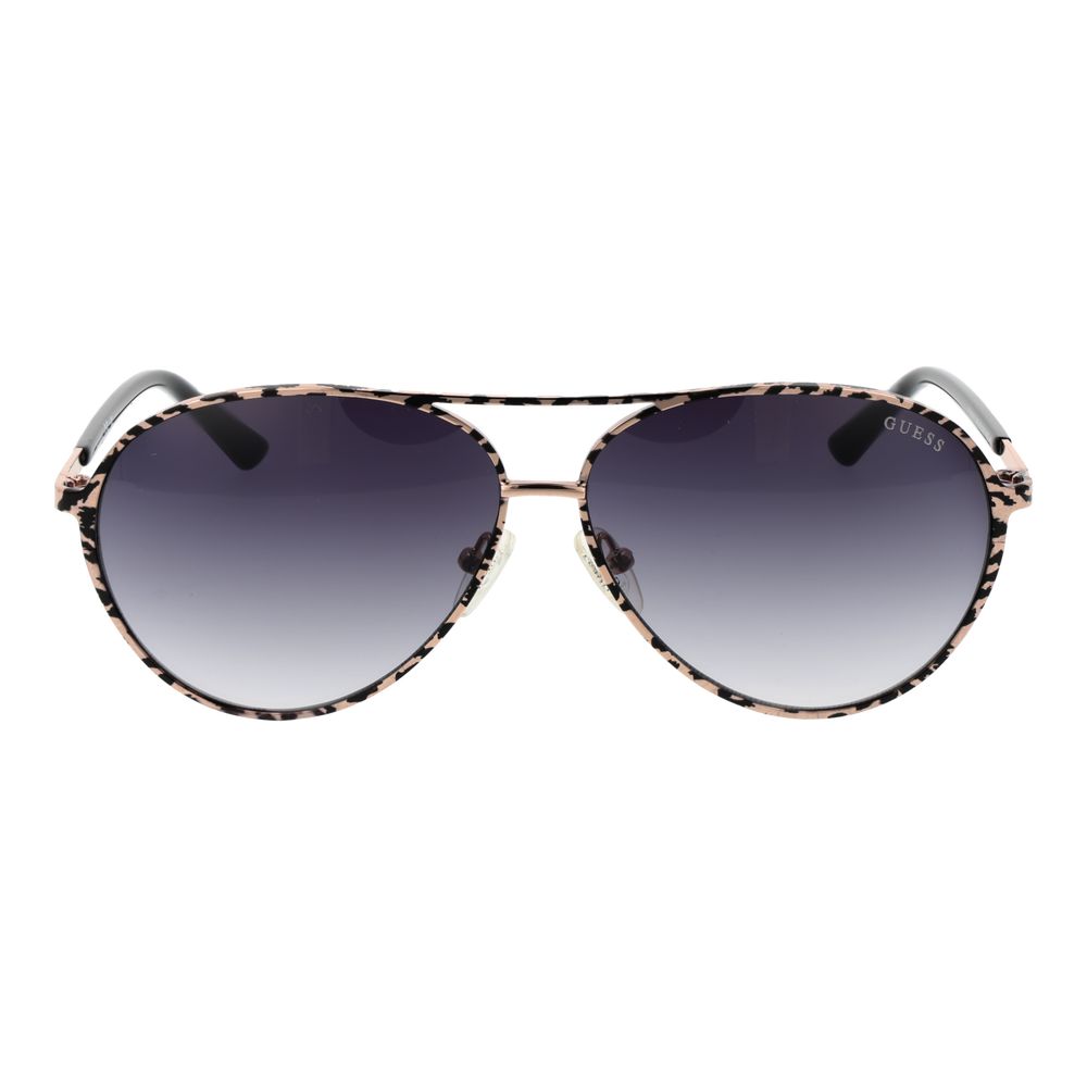 Guess Black Metal Aviator Sunglasses