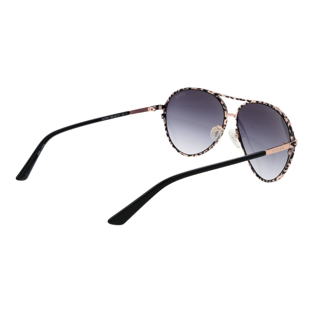 Guess Black Metal Aviator Sunglasses
