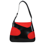 Salvatore Ferragamo Black Fabric Shoulder Bag with Logo