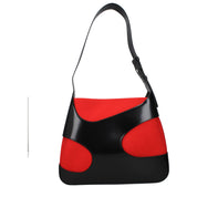 Salvatore Ferragamo Black Fabric Shoulder Bag with Logo