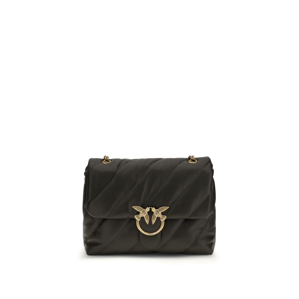 PINKO Bicolor Calf Leather Shoulder Bag