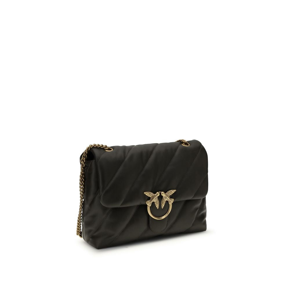PINKO Bicolor Calf Leather Shoulder Bag