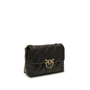 PINKO Bicolor Calf Leather Shoulder Bag