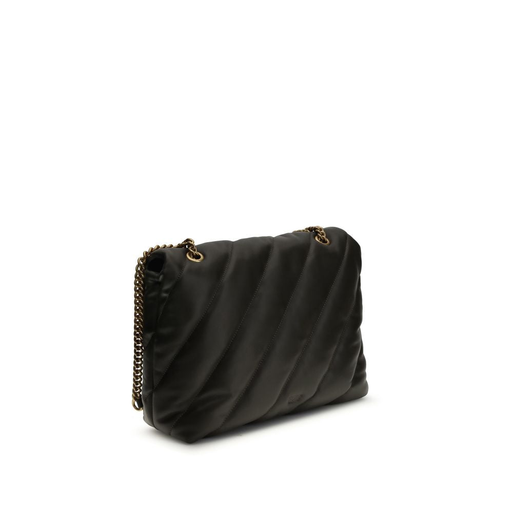 PINKO Bicolor Calf Leather Shoulder Bag