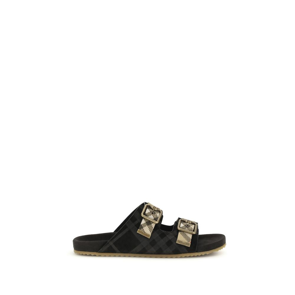 Burberry Multicolor Suede Urchin Sandals