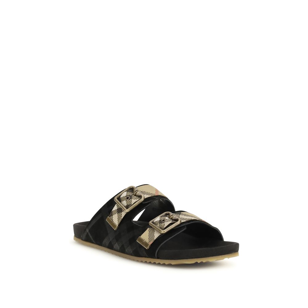 Burberry Multicolor Suede Urchin Sandals