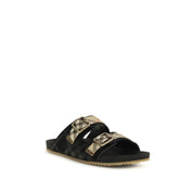 Burberry Multicolor Suede Urchin Sandals