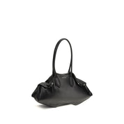 Alexander McQueen Black Calf Leather Manta Shoulder Bag