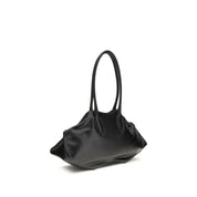 Alexander McQueen Black Calf Leather Manta Shoulder Bag