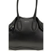 Alexander McQueen Black Calf Leather Manta Shoulder Bag