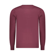 Coveri Moving Rosso Viscose Embroidered Logo Sweater