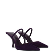 The Attico Violet Suede Stiletto Sandals