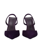 The Attico Violet Suede Stiletto Sandals