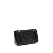 Gucci Black Matelassé Calf Leather Shoulder Bag