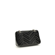 Gucci Black Matelassé Calf Leather Shoulder Bag
