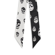 Alexander McQueen Black Silk Twill Scarf