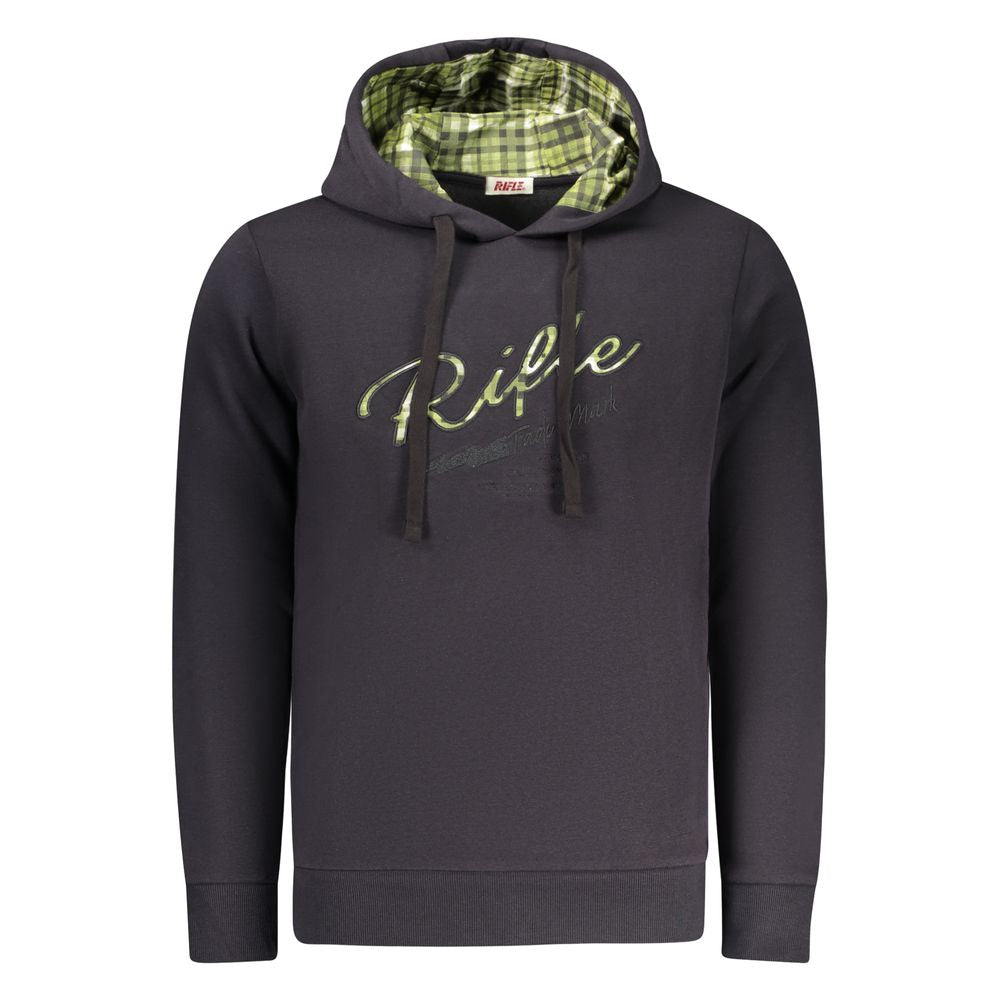 Rifle Blue Cotton Hoodie