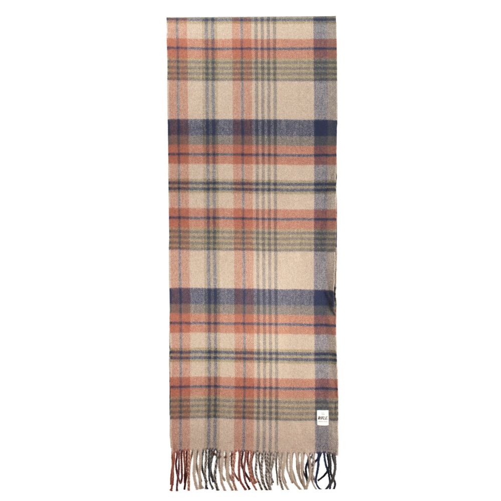 Rifle Marrone Polyester Viscose Men's Scarf