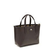 Burberry Beige Calf Leather Reversible Shoulder Bag