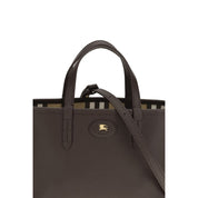 Burberry Beige Calf Leather Reversible Shoulder Bag