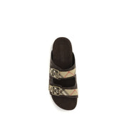 Burberry Brown Suede Urchin Flat Sandals
