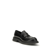 Gucci Black Calf Leather Slip-On Loafers