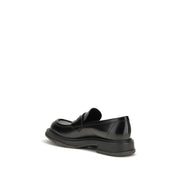 Gucci Black Calf Leather Slip-On Loafers