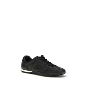 Gucci Black Calf Leather Low Top Sneakers