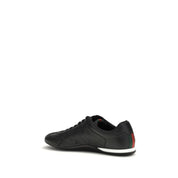 Gucci Black Calf Leather Low Top Sneakers
