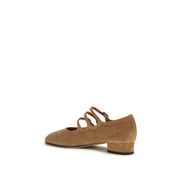 Carel Paris Beige Calf Leather Ballet Flats