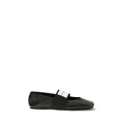 Givenchy Black Lambskin Ballet Flats