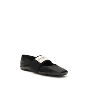 Givenchy Black Lambskin Ballet Flats