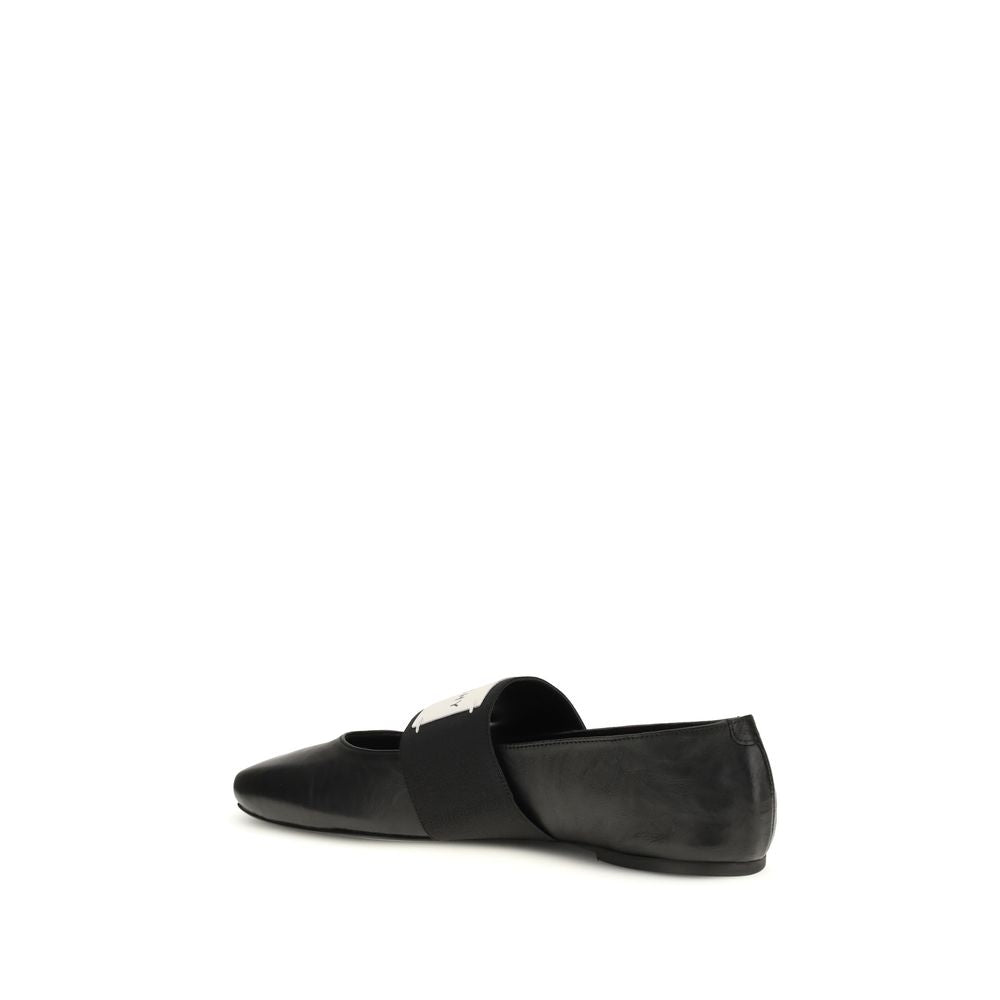 Givenchy Black Lambskin Ballet Flats