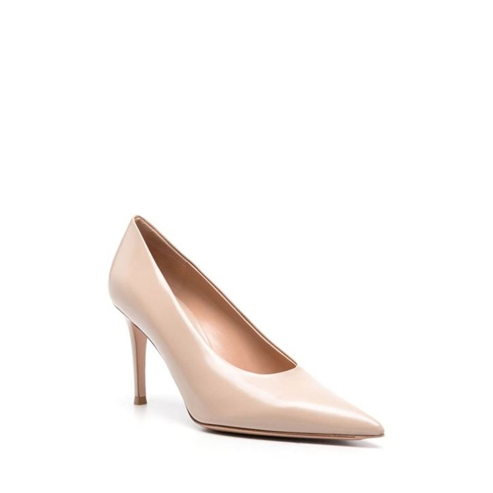 Gianvito Rossi Beige Calfskin High-Heel Pumps