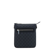 Gucci Black Polyethylene Shoulder Bag with GG Supreme